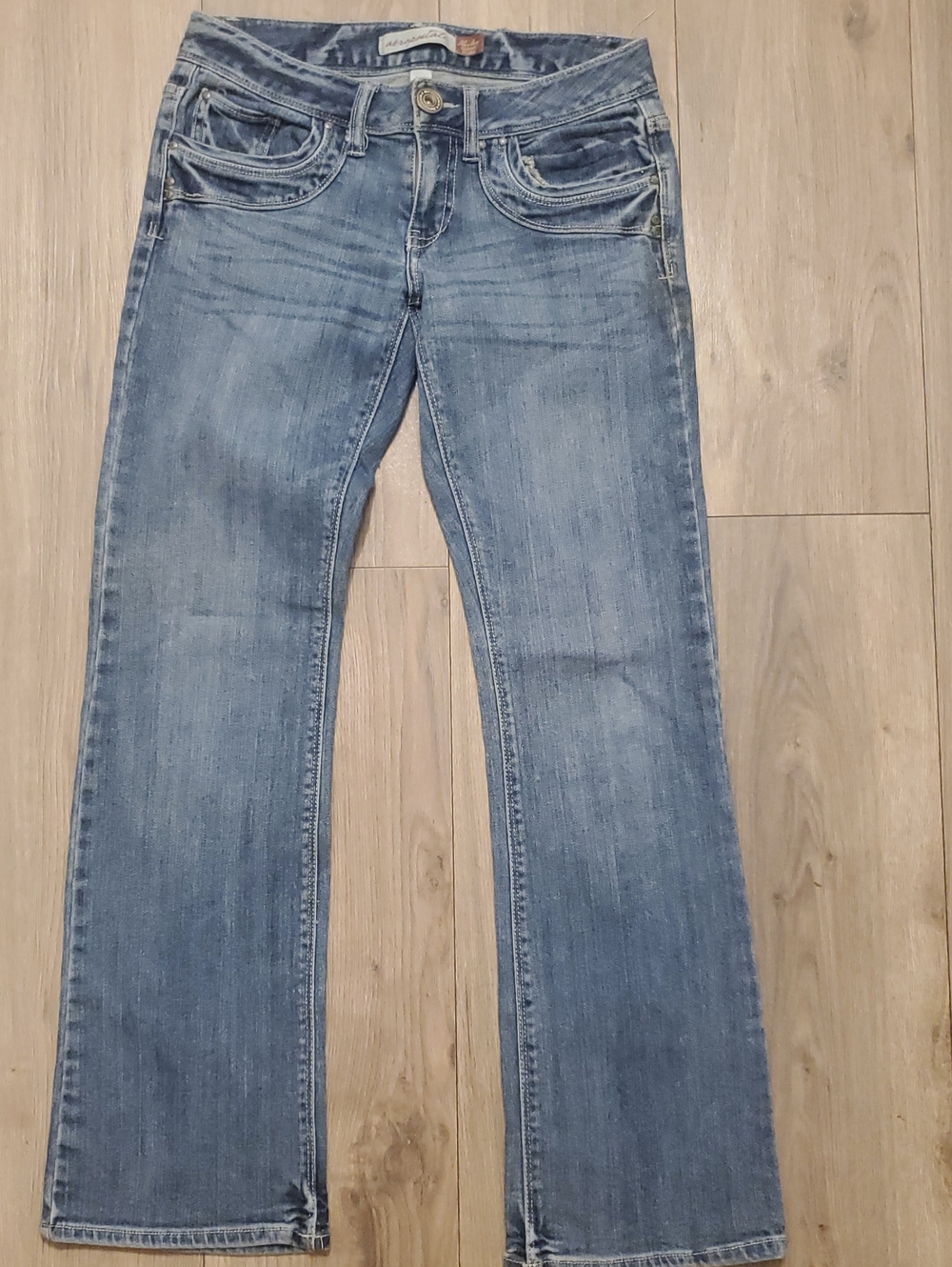 Aeropostale Women's Skinny Jeans - Light Blue Wash